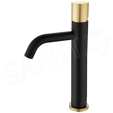 Смеситель для умывальника Boheme Stick 122-BG.2 Black Touch Gold