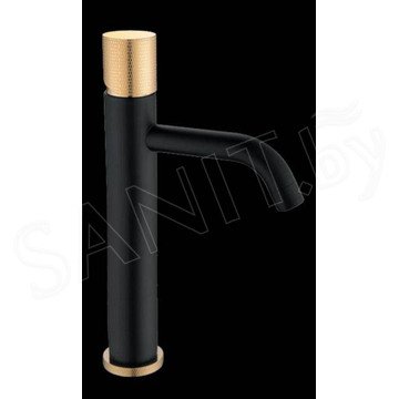 Смеситель для умывальника Boheme Stick 122-BG.2 Black Touch Gold