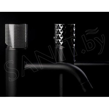 Смеситель для умывальника Boheme Stick 122-BCR Black Diamond Chrome