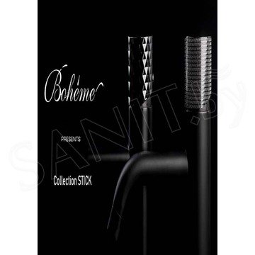 Смеситель для умывальника Boheme Stick 122-BCR Black Diamond Chrome