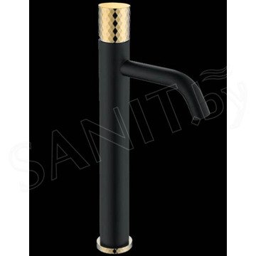 Смеситель для умывальника Boheme Stick 122-BG Black Diamond Gold