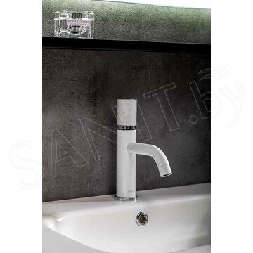 Смеситель для умывальника Boheme Stick 121-W-MR-W White