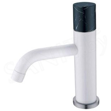 Смеситель для умывальника Boheme Stick 121-W-MR-B White Black