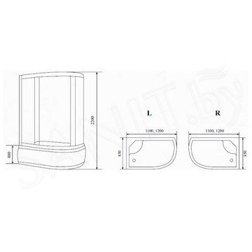 Душевая кабина Timo Standart T-5520