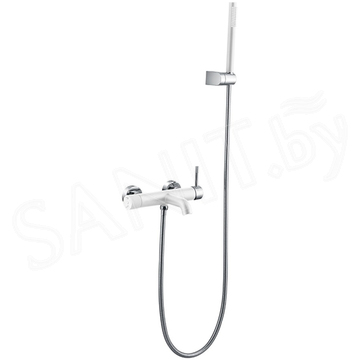 Смеситель для ванны Boheme Uno 463-WCR White Chrome