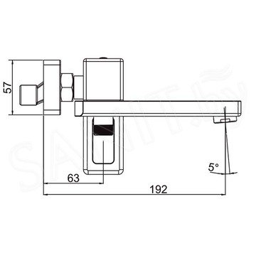 Смеситель для ванны Gappo G3217-6