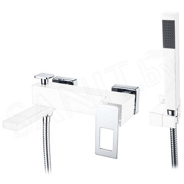 Смеситель для ванны Boheme Q 143-WCR White Chrome
