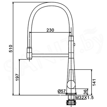 Смеситель для кухонной мойки Gappo G4398-15