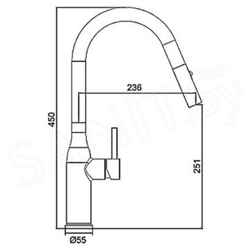 Смеситель для кухонной мойки Gappo G4398-41 / G4398-46