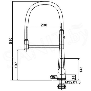 Смеситель для кухонной мойки Gappo G4398-51