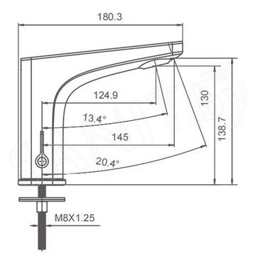 Смеситель для умывальника Gappo G523 сенсорный