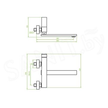 Смеситель для кухонной мойки Laveo Kvarato BLQ_780V