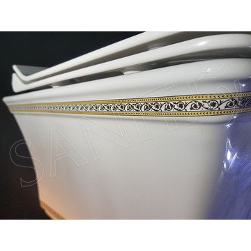 Подвесной унитаз Boheme Hermitage Gold 951-G