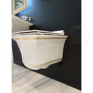 Подвесной унитаз Boheme Hermitage Gold 951-G