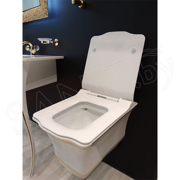 Подвесной унитаз Boheme Hermitage Gold 951-G