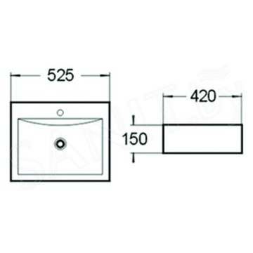 Умывальник SantiLine SL-1005