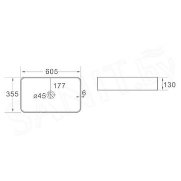 Умывальник SantiLine SL-1008