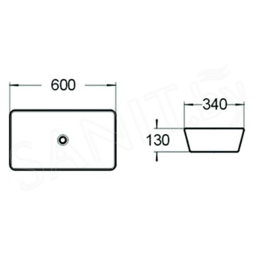 Умывальник SantiLine SL-1012