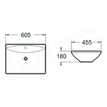 Умывальник SantiLine SL-1015