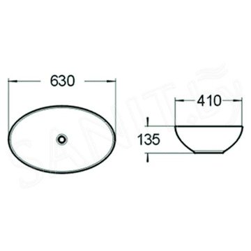 Умывальник SantiLine SL-1019