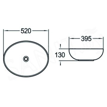 Умывальник SantiLine SL-1020