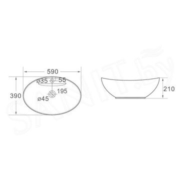 Умывальник SantiLine SL-1022