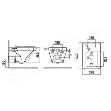 Подвесной унитаз WeltWasser Hofbach 004 GL-WT