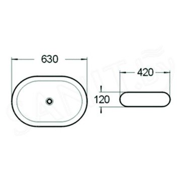 Умывальник SantiLine SL-1035