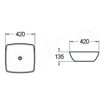 Умывальник SantiLine SL-1044