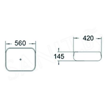 Умывальник SantiLine SL-1045