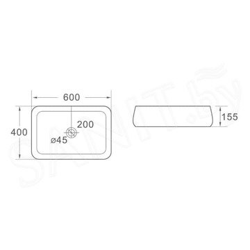 Умывальник SantiLine SL-1061