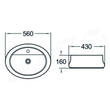 Умывальник SantiLine SL-1071