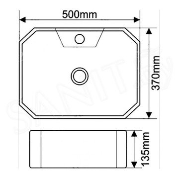 Умывальник SantiLine SL-1083