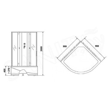 Душевая кабина Niagara Eco NG-7308-14ВК