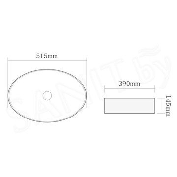 Умывальник SantiLine SL-1104MB