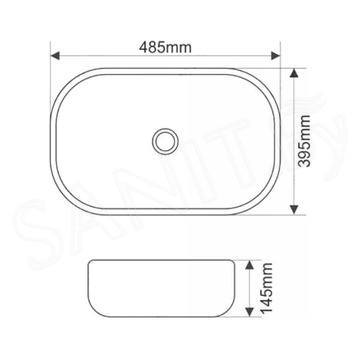 Умывальник SantiLine SL-1105MB