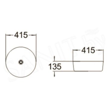 Умывальник SantiLine SL-7011