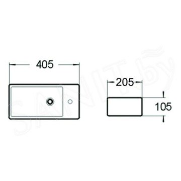 Умывальник SantiLine SL-2009LMB