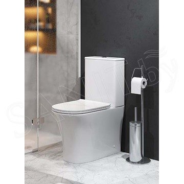 Напольный унитаз Grossman Classic GR-4466S безободковый с крышкой Slim
