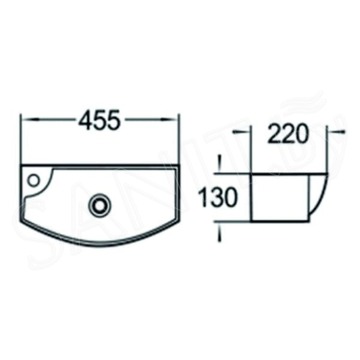 Умывальник SantiLine SL-2013L