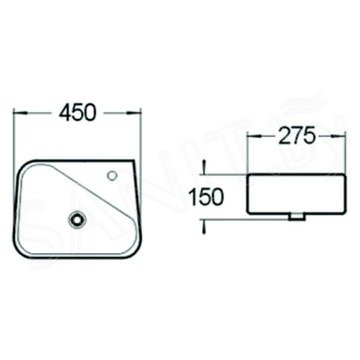 Умывальник SantiLine SL-2017L