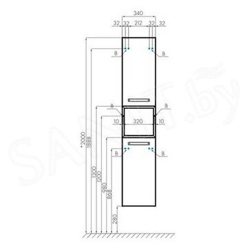 Полупенал Акватон Лофт Фабрик 34 1A242803LTDU0