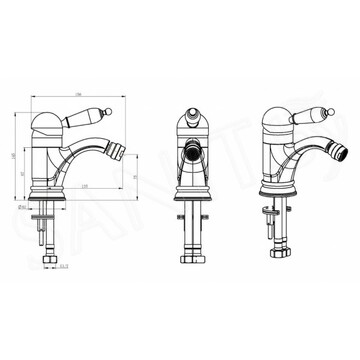 Смеситель для биде Boheme Medici Ripresa 306