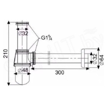 Сифон для умывальника SantiLine SL-113