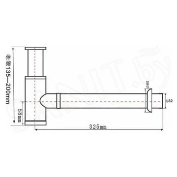 Сифон для умывальника SantiLine SL-114