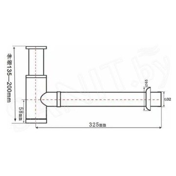 Сифон для умывальника SantiLine SL-116