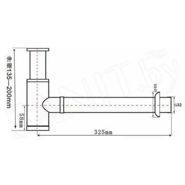 Сифон для умывальника SantiLine SL-117