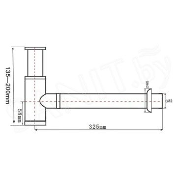 Сифон для умывальника SantiLine SL-119