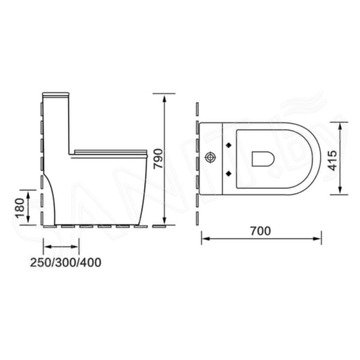 Напольный унитаз SantiLine SL-5019