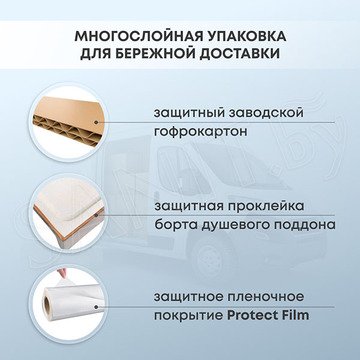 Душевой уголок Roxen Lima распашной в комплекте с поддоном